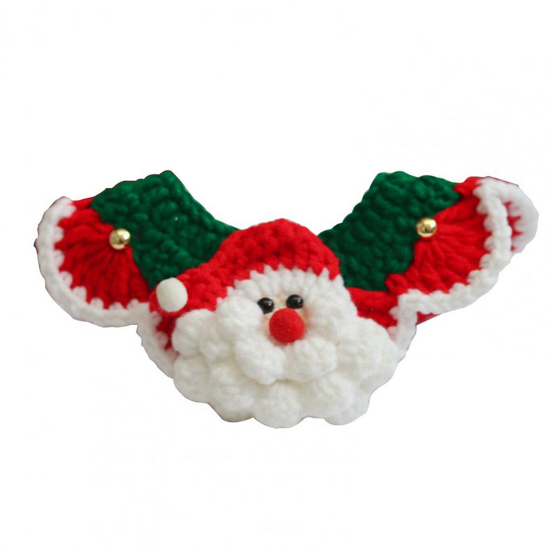 Ogrlica za kućne ljubimce Djed Božićnjak, uzorak losa Blagdansko dotjerivanje Ugodno za kožu - Božićna ogrlica za mačke i pse za Novu godinu