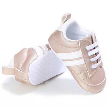 Нови меки райета Обувки за тенис за момчета Обувки за момичета Спортни обувки за бягане First Walkers Малки детски маратонки Baby First Walkers