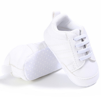 Нови меки райета Обувки за тенис за момчета Обувки за момичета Спортни обувки за бягане First Walkers Малки детски маратонки Baby First Walkers