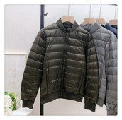 Υψηλής ποιότητας μπουφάν με γιακά μπέιζμπολ για άντρες Εξωτερικά ρούχα με ραβδώσεις με λευκή πάπια χειμερινή συλλογή 2022