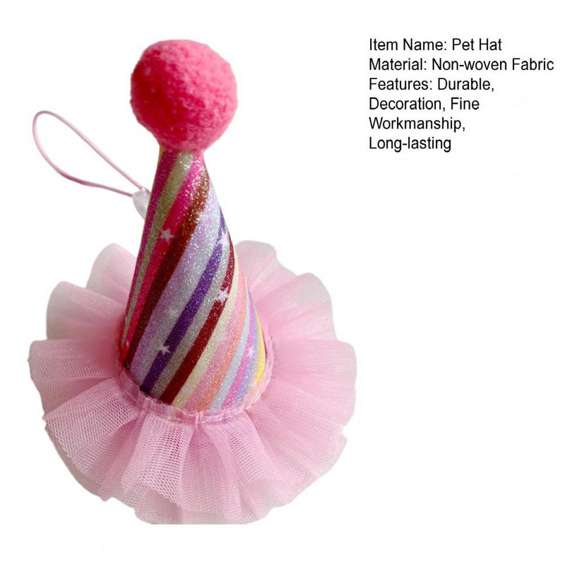 Φεστιβάλ Μαλακό ρυθμιζόμενο καπέλο για σκύλους γάτας Αξεσουάρ για στολές κατοικίδιων ζώων για φεστιβάλ Προμήθειες για πάρτι