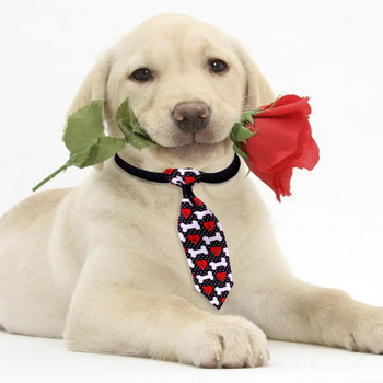 Стилни аксесоари за кучета с щампи на цветя и вратовръзка за домашни любимци Облечи се в различни цветове