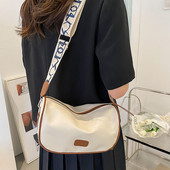 Ženska torba za preko ramena Clash of Colour PU jastučna torba za rame Podesiva naramenica Kurirska torba Ženska torba za ležerne kupnje