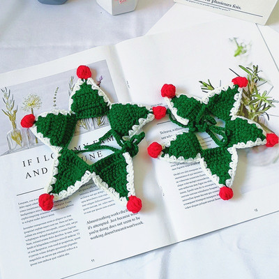 Ρυθμιζόμενο χριστουγεννιάτικο πλεκτό λαιμό για κατοικίδια, μαλακό χαριτωμένο μάλλινο γιακά κασκόλ για στολίδια για γάτες Αξεσουάρ Φεστιβάλ