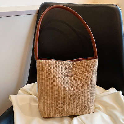 Γυναικεία κεντητική τσάντα με πεταλούδα γράμματα με μοτίβο ψάθινη τσάντα τσάντα μαλακής ύφανσης υφασμένη τσάντα για γυναίκες κορίτσια