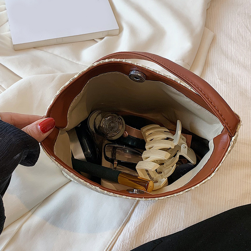 Γυναικεία κεντητική τσάντα με πεταλούδα γράμματα με μοτίβο ψάθινη τσάντα τσάντα μαλακής ύφανσης υφασμένη τσάντα για γυναίκες κορίτσια