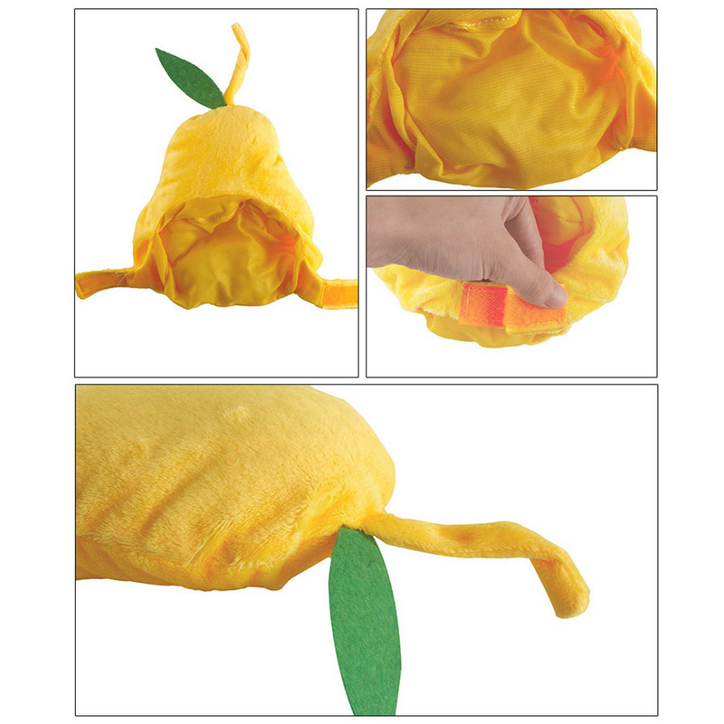 Καπέλο γάτας Χαριτωμένο βελούδινο καπέλο σε σχήμα αχλαδιού Καπέλο για κατοικίδια Cosplay για το Χριστουγεννιάτικο αποκριάτικο πάρτι