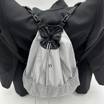 Νάιλον τσάντα ώμου μονόχρωμη σχολική τσάντα σχεδίασης με ρυθμιζόμενο λουράκι μόδας δίχτυ για τσάντα αγορών για το γραφείο ταξιδιού
