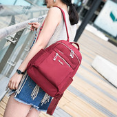 Geantă de umăr din nailon pentru femei, de culoare solidă, geantă de mână ocazională, de mare capacitate, rezistentă la uzură, geantă de exterior, rucsac zilnic pentru femei