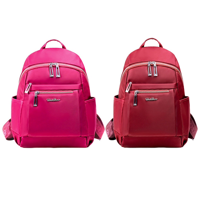 Geantă de umăr din nailon pentru femei, de culoare solidă, geantă de mână ocazională, de mare capacitate, rezistentă la uzură, geantă de exterior, rucsac zilnic pentru femei