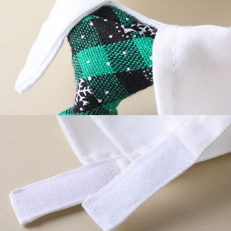 Ρυθμιζόμενο παπιγιόν για σκύλους γάτα για κολάρο γραβάτα με στολές κατοικίδιων για μικρά σκυλιά Χριστουγεννιάτικη πράσινη κόκκινη ριγέ γραβάτα περιποίησης Αξεσουάρ για κατοικίδια