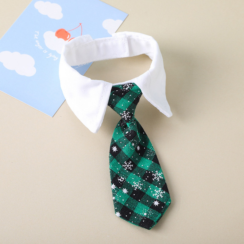 Ρυθμιζόμενο παπιγιόν για σκύλους γάτα για κολάρο γραβάτα με στολές κατοικίδιων για μικρά σκυλιά Χριστουγεννιάτικη πράσινη κόκκινη ριγέ γραβάτα περιποίησης Αξεσουάρ για κατοικίδια