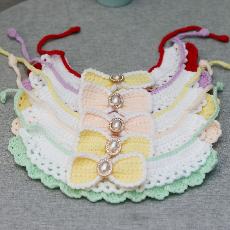 Κολάρο σκύλου Χαριτωμένο Chihuahua Pug Ferret Κολιέ σκύλου Διακοσμητικό σαλιάρα για κατοικίδιο για γάτα Κασκόλ για σκύλους σαλιάρα κολιέ αξεσουάρ για γάτες