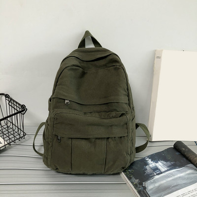 Vintage γυναικεία σακίδια πλάτης Πανεπιστημιακής φοιτητικής γυναικείας τσάντα φορητού υπολογιστή κορίτσι Harajuku μόδα Νέο σακίδιο ταξιδιού μονόχρωμο σακίδιο