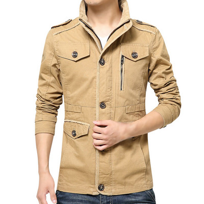 Îmbrăcăminte pentru bărbați Jachetă pentru bărbați, de ploaie, din bumbac, jachetă ușoară, cu buzunar, pentru bărbați.