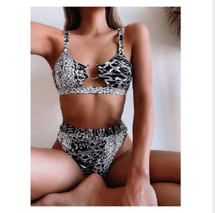 Καλοκαιρινό γυναικείο μαγιό 2 τεμαχίων σπαστό λεοπάρ σέξι μονόχρωμο μπικίνι Κομψό θηλυκό Ropa Mujer μπικίνι mujer