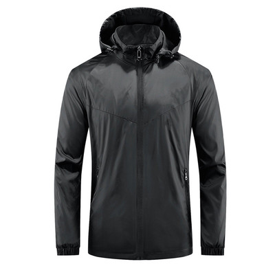 Vyriški drabužiai Paltas trumpas lauke Nuimamos vilnos rankovės Vyriškos striukės su gobtuvu Raglan Hood Striukė su užtrauktuku paltas Vyriška kišenė