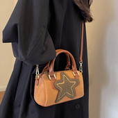 Γυναικεία τσάντα χιαστί αστέρι Ευέλικτη τσάντα με αστέρι τσάντα casual top Handle τσάντα Μοντέρνα φθινοπωρινή τσάντα αγοραστών