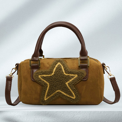 Γυναικεία τσάντα χιαστί αστέρι Ευέλικτη τσάντα με αστέρι τσάντα casual top Handle τσάντα Μοντέρνα φθινοπωρινή τσάντα αγοραστών