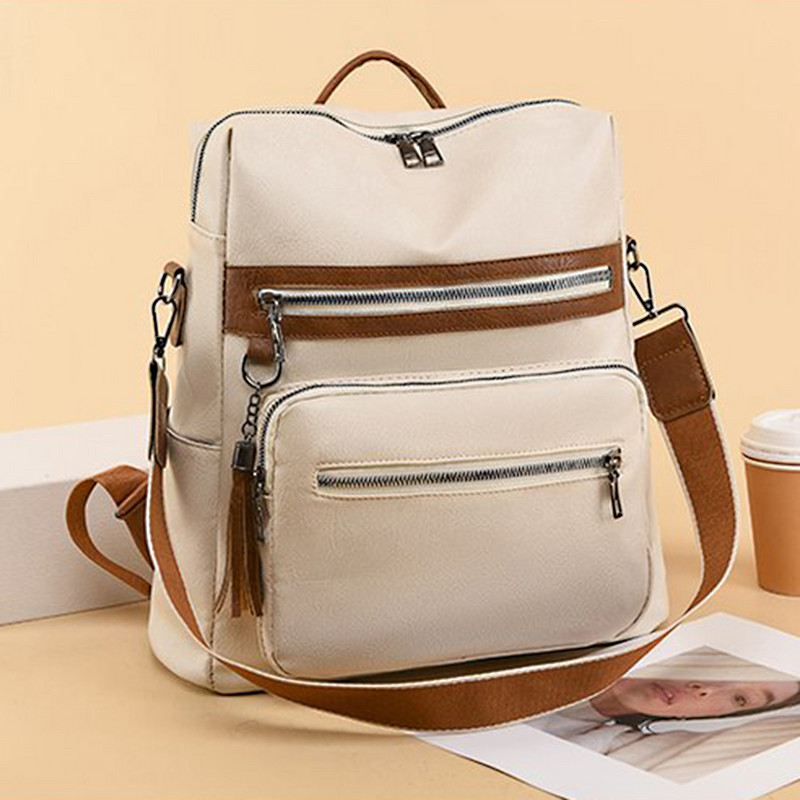 Υψηλής ποιότητας γυναικείο ανδρικό σακίδιο πλάτης Μαλακό δέρμα Ανδρικά σακίδια πλάτης Κορίτσι Πολυτελής σχεδιαστής πλάτης Τσάντα Laptop Τσάντα ταξιδιού μεγάλης χωρητικότητας