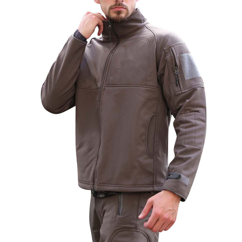 Îmbrăcăminte pentru bărbați Toamnă bărbați Jachete de iarnă Mark Paltoane cu uscare rapidă Cămașă cu fermoar moale Jachetă caldă Uzură solidă - Bărbați