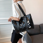 Τσάντες Causal Tote για Γυναικείες Καπιτονέ τσάντες Τσάντες ώμου με επένδυση Cloud Αδιάβροχες νάιλον τσάντες επάνω λαβής Γυναικείες τσάντες αγορών