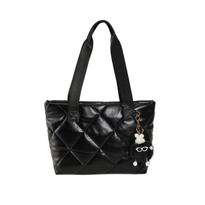 Τσάντες Causal Tote για Γυναικείες Καπιτονέ τσάντες Τσάντες ώμου με επένδυση Cloud Αδιάβροχες νάιλον τσάντες επάνω λαβής Γυναικείες τσάντες αγορών