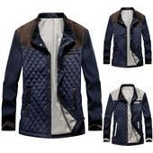 Zimske jakne za muškarce Jakne Lagane zimske pufaste muške karirane jakne Jesenske debele jakne Džep za kaput Tinejdžeri Kampiranje
