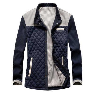 Zimske jakne za muškarce Jakne Lagane zimske pufaste muške karirane jakne Jesenske debele jakne Džep za kaput Tinejdžeri Kampiranje