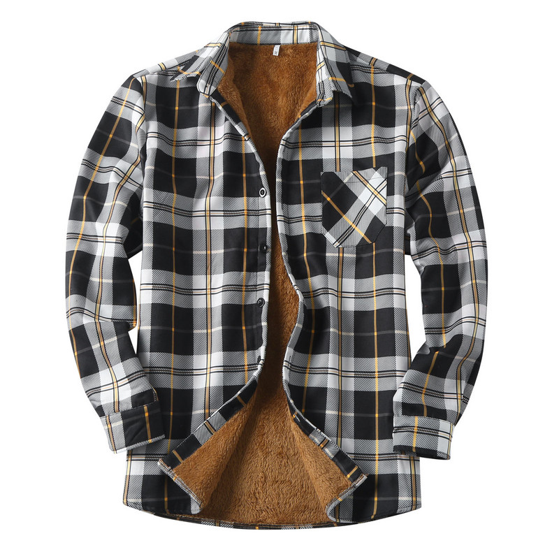 Φαρδύ παλτό χειμωνιάτικο ανδρικό τζάκετ βροχής Turn μονό H καρό γιακά τσέπη κάτω Χειμερινό μανίκι Μακρύ πεζοπορικό ανδρικό μπουφάν