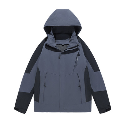 Ασορτί βρετανικό ανδρικό παλτό Πολυλειτουργικό μπουφάν πολλαπλών χρωμάτων αντιανεμικές τσέπες εξωτερικού χώρου Ζευγάρι με κουκούλα αδιάβροχο ανδρικό παλτό