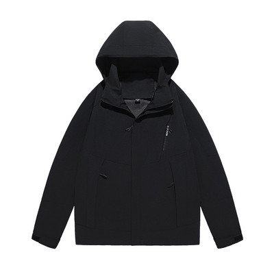 Ασορτί βρετανικό ανδρικό παλτό Πολυλειτουργικό μπουφάν πολλαπλών χρωμάτων αντιανεμικές τσέπες εξωτερικού χώρου Ζευγάρι με κουκούλα αδιάβροχο ανδρικό παλτό