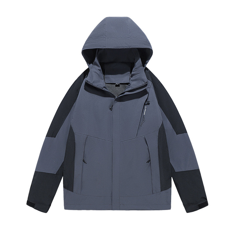 Ασορτί βρετανικό ανδρικό παλτό Πολυλειτουργικό μπουφάν πολλαπλών χρωμάτων αντιανεμικές τσέπες εξωτερικού χώρου Ζευγάρι με κουκούλα αδιάβροχο ανδρικό παλτό