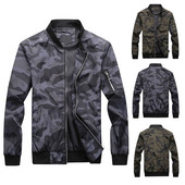 Zimske jakne za muškarce Kaputi za muškarce Fuzzy velike jakne Poslovna maskirna jakna s patentnim zatvaračem za slobodno vrijeme, za muškarce s kapuljačom s kampiranjem