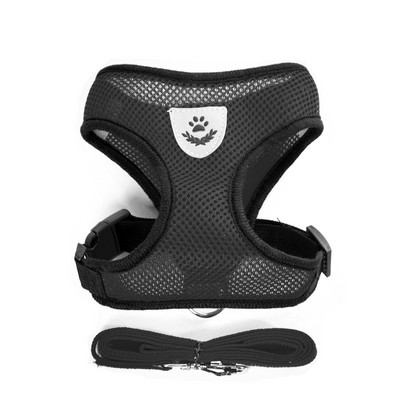 Kölyökmacska mellény hám pórázzal Légáteresztő hálós kisállat mellkaspántok Chihuahua York hámokhoz Fényvisszaverő bulldog sétáló póráz