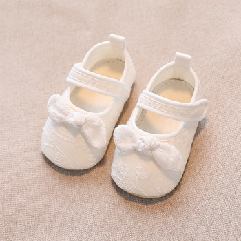 BeQeuewll βρεφικά παιδικά παπούτσια για κορίτσια Αντιολισθητικά παπούτσια με μαλακή σόλα με δαντέλα με παπιγιόν για νήπιο First Walker Άνοιξη φθινόπωρο Princess παπούτσια