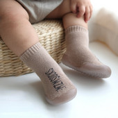 Βρεφικά παπούτσια Παιδική σόλα από μαλακό καουτσούκ First Walkers Παιδικές κάλτσες Παπούτσια Αντιολισθητικές Κάλτσες δαπέδου Κάλτσες Παιδικές κάλτσες Παπούτσια 0-4 Y Boo Girl Booties