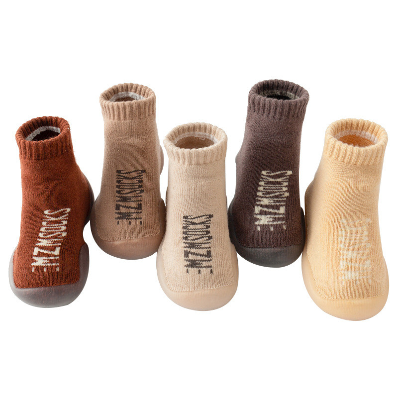 Βρεφικά παπούτσια Παιδική σόλα από μαλακό καουτσούκ First Walkers Παιδικές κάλτσες Παπούτσια Αντιολισθητικές Κάλτσες δαπέδου Κάλτσες Παιδικές κάλτσες Παπούτσια 0-4 Y Boo Girl Booties