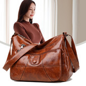 Γυναικείες τσάντες 2023 Νέα casual γυναικεία τσάντα Μαλακή PU Τσάντα ώμου Υψηλής ποιότητας τσάντα ώμου με πολλές τσέπες Μασίφ γυναικεία τσάντα χιαστί