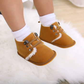 Χειμερινά παιδικά παπούτσια για αγόρια Κλασικά βαμβακερά, αντιολισθητικά, μαλακή σόλα από καουτσούκ, μπότες κοριτσιών για νήπια βρεφική κούνια First Walkers 4-χρωμάτων