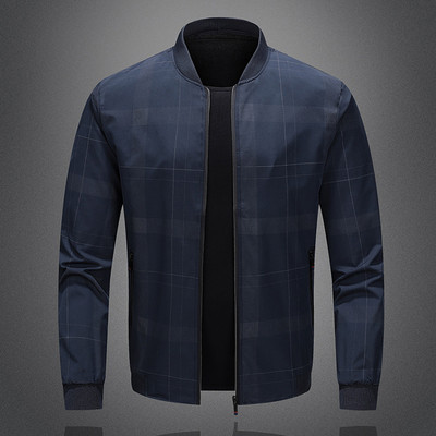 Muška odjeća Jesenski kaputi Muški zimski jednobojni muški za džepove s patentnim zatvaračem Jednostavni kaput Sportski kaput Leteći kaputi za zimske muškarce