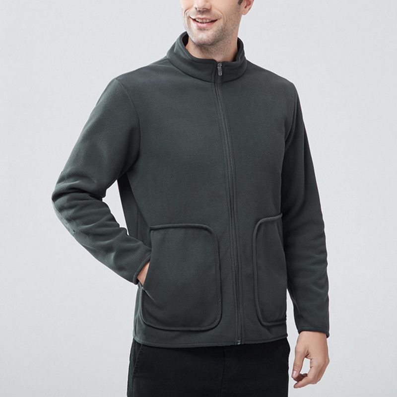 Jachete de iarnă pentru bărbați Jachete de flanel de toamnă pentru bărbați, iarnă, solidă, pentru bărbați, din fleece, pentru buzunar. Jachetă de culoare Will