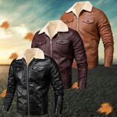 Kabátok Férfi Téli Férfi Kabát Puha Nagy Stílusos Kapucnis férfi Bőr Méret Felsőruházat Fit Dzsekik Splice Felöltőhöz Meleg