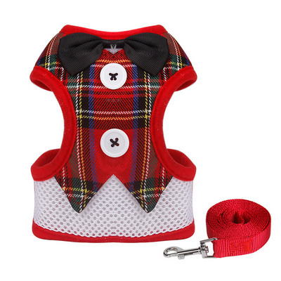 Cățeluși, pisici, iepuri, ham și lesă, set pentru câini de talie mică, ham din plasă, vestă, cu fundă, curea pieptului, chihuahua, yorkie, accesorii pentru animale de companie