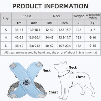 X-образна жилетка за колани за домашни любимци и комплект каишки за малки средни кучета Светлоотразяваща колана за кученца Котка Дишащи мрежести колани за ходене на гърдите