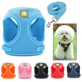 Ανακλαστικό λουρί για σκύλο με πλέγμα γαλλικό μπουλντόγκ λουρί γιλέκο για περπάτημα με πατημασιά Τσιουάουα