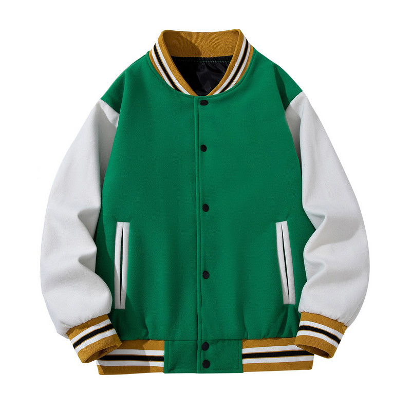 Muška odjeća Patchwork jakna s džepovima Bubble Winter Jednobojna muška duga jakna s prorezima na rukavima Kaput s dugmadima na dugmad Jakna na grudima