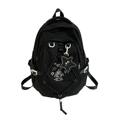 Roza ruksaci velikog kapaciteta Luksuzna dizajnerska torba za žene Oxford Školske torbe s patentnim zatvaračem Vodootporna korejska torba na rame s vezom