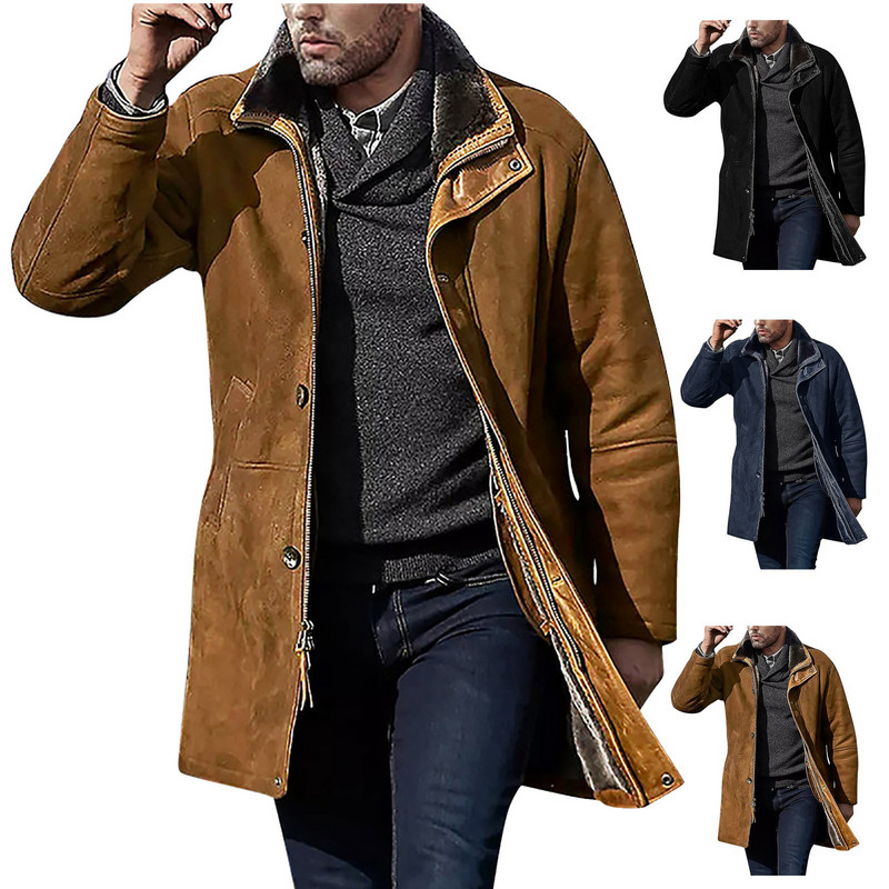 Ziemas jakas vīriešiem mētelis vīriešu jaka vīriešu tranšeja ziemas silta jaka mētelis vīriešu darbs virsdrēbes jaka stadiona kempings