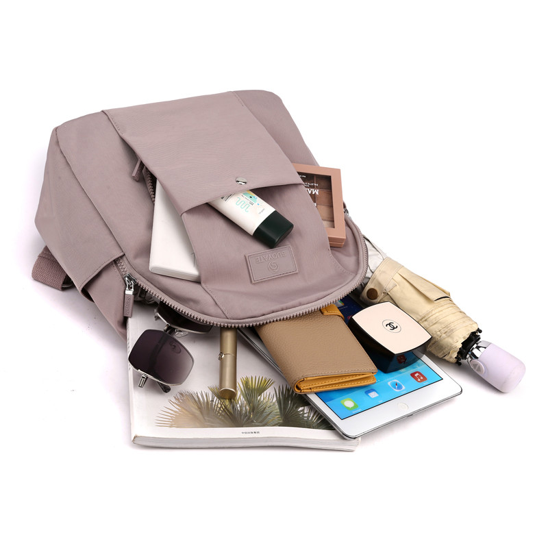 Moda buzunare multiple Rucsac de călătorie pentru femei Pretty Style Girls Shopping Backpack Rucsac școlar din material de înaltă calitate SAC